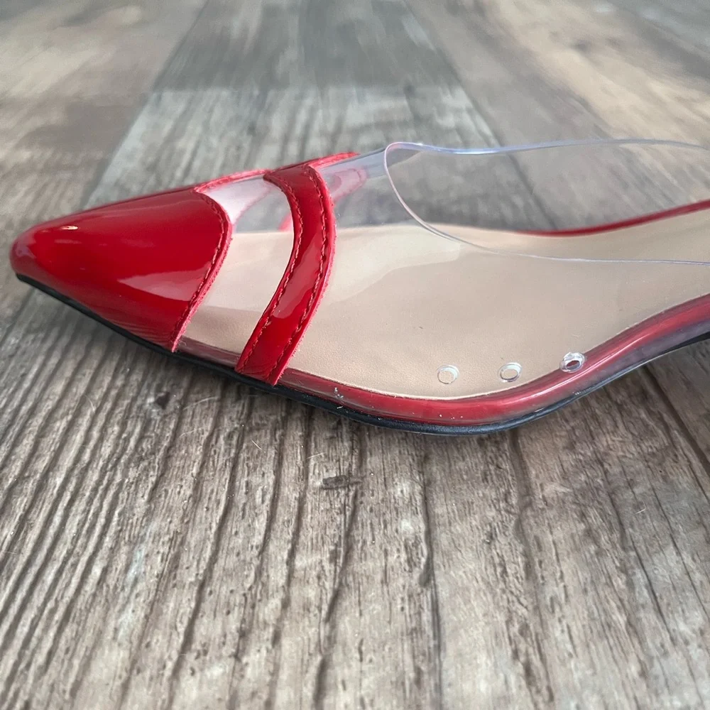 a new day Red Heels Pointed Toe - Picture 5 of 6